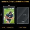 Binditek 100 Pack 3" x 4" Hard Plastic Card Protectors, 35PT Rigid Card Holders for Sports and Game Cards, Baseball, Football, Basketball, Hockey, Golf view 2