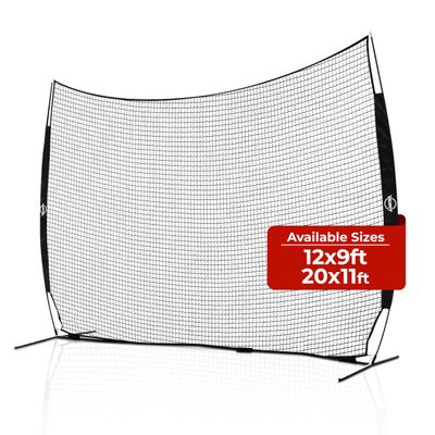 Velocity Portable 12' X 9' Sports Backstop - Perfect for Lacrosse, Soccer, Baseball, and More