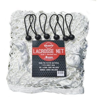 Velocity Lacrosse Net 4mm Lightweight Backyard Replacement Lacrosse Goal Net, Fits All 66 Goals, 1000D High-Strength Polyester, Weatherproof & UV-Resistant White