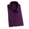 Men's Wrinkle-Resistant Stretch Dress Shirt Comfortable Soft Long Sleeve Standard-Fit Office Work Shirts Purple 38 view 1