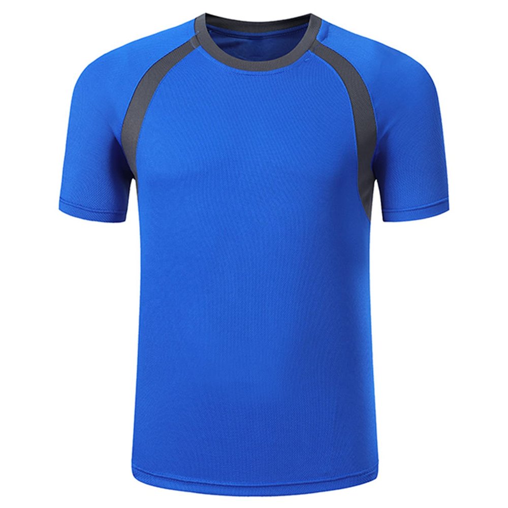 easyforever Kids Boys' UPF 50+ Sun Shirts Short Sleeve Rashguard Athletic Swim Shirt Swimming Tops Swimwear Blue 3-4 Years