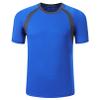 easyforever Kids Boys' UPF 50+ Sun Shirts Short Sleeve Rashguard Athletic Swim Shirt Swimming Tops Swimwear Blue 3-4 Years view 1