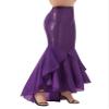 Zaldita Women's Mermaid Tail Adult Costume Outfit Sequins Long Tail Skirt Halloween Party Dress Purple X-Large view 3