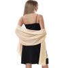 Hotshawl Chiffon Shawls and Wraps for Evening Dresses Women Elegant Soft Scarf Bridal Scarve Wedding Stole (Champagne(chiffon), Plus Size) view 3