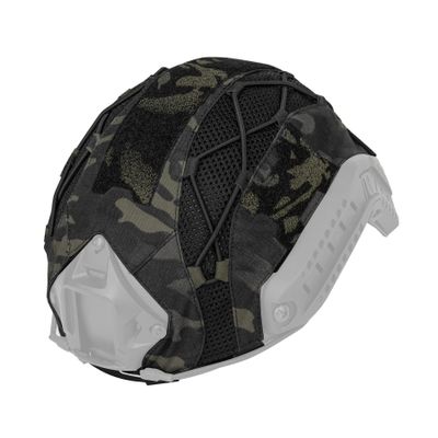 Tactical Helmet camo Cover for Fast Helmet in Size M/L, Paintball Shooting Gear - 500D Nylon -Without Helmet (camo Black)