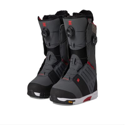 DC Shoes Judge BOA Mens Snowboard Boots Grey/Black/Red 8