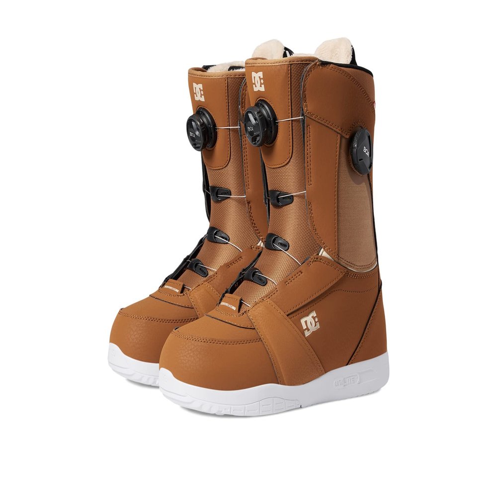 DC Shoes DC Lotus BOA Womens Snowboard Boots Choco Brown/Off White 6.5