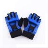 Runworld Men Kids Taekwondo Gloves Punch Bag Boxing Martial Arts MMA Sparring Grappling Muay Thai Training PU Leather Wrist Wraps Gloves (Medium, Blue) view 4
