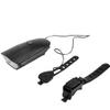 Bicycle Headlight and Rear Tail Light with Bell, Super Bright Bike Light Set with Horn Easy to Install USB Rechargeable Bike Light Set Suitable for Men Women Kids Road Mountain Bike (Black) view 2
