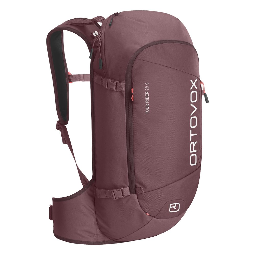 Ortovox Tour Rider 28L S Backpack, Freeride & Ski Pack for Shorter Backs, Long High Alpine Touring & Backcountry, Men & Women - Mountain Rose