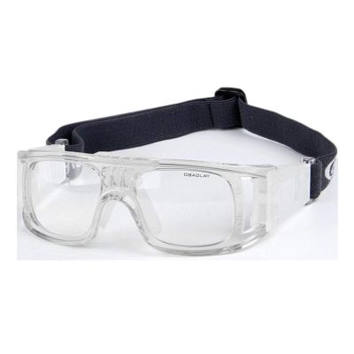 Runworld Sports Glasses, Basketball Football Soccer Racketball Goggles for Men & Women, Anti-Fog Safety Protective Eyewear (Transparent White)
