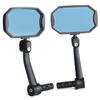 BriskMore Bar End Bike Mirrors, HighDefinition Convex Blue Glass Lens for E-Bike Handlebars, Scratch Resistant, Safe Rearview 1 Pair Bicycle Mirror(Right And Left Side) BT-015B view 1