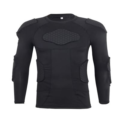 Jellybro Men's Padded Football Protective Gear Set Training Suit for Soccer Basketball Paintball Rib Protector