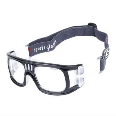 Runworld Sports Glasses, Basketball Football Soccer Racketball Goggles for Men & Women, Anti-Fog Safety Protective Eyewear (Black)