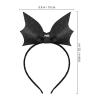 PACKOVE Halloween Bat Headband Bat Wings Headband Bats Ears Headbands Halloween Hair Hoop Hair Accessory for Costume Party (Black) view 2