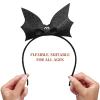 PACKOVE Halloween Bat Headband Bat Wings Headband Bats Ears Headbands Halloween Hair Hoop Hair Accessory for Costume Party (Black) view 3