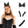 PACKOVE Halloween Bat Headband Bat Wings Headband Bats Ears Headbands Halloween Hair Hoop Hair Accessory for Costume Party (Black) view 4