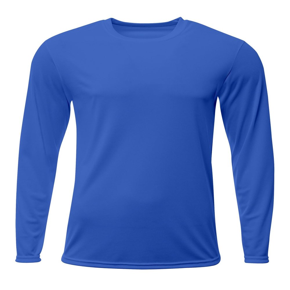 A4 Youth Sprint Long Sleeve Tee Royal S