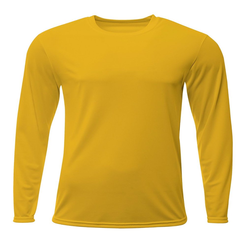 A4 Sprint Long Sleeve Tee Gold L