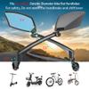 BriskMore Handlebar Bike Mirror, Anti-Glare Blue Convex Glass Lens for Flat Handlebars, Scratch Resistant, Ajustable And Rotatable Safe Rearview Bicycle Mirror Only for Left Side BT-016LB view 2