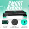 Yes4All 2-in-1 Adjustable Aerobic Stepper with Rocker Balance Board Legs for Home Workout, Step Exercise & Balance Training - Neo Green view 3