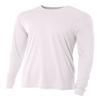 A4 Cooling Performance Long Sleeve Crew - White - 4XL view 1