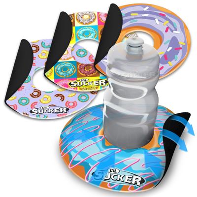 Lil Sucker Suction Cup Holder Universal Drink Holder for Paddle Board, Kayak, ATV & Boat Clip-On Coffee, Anti-Spill - Donut Series Pack of 4