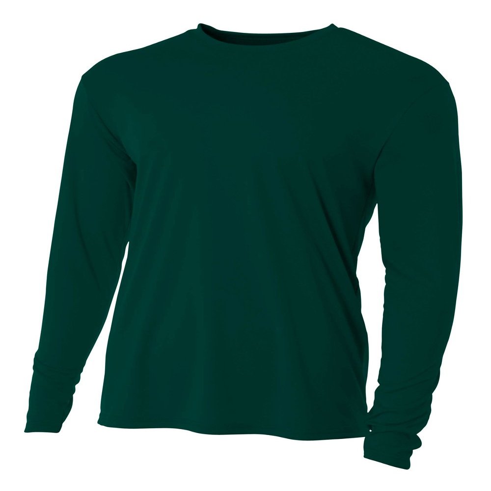 A4 Cooling Performance Long Sleeve Crew Forest 4XL
