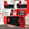 Yes4All 2-in-1 Adjustable Aerobic Stepper with Half Round Legs for Home Workout, Step Exercise & Balance Training - Red view 4