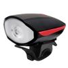 Super Bright Bike Light Set with Horn, USB Rechargeable Bike Light Set, Bicycle Front Headlight and Back Taillight Easy to Install with Bell for Men Women Kids Road Mountain Bike, Red view 2