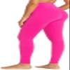 Sunzel Workout Leggings for Women, Squat Proof High Waisted Yoga Pants 4 Way Stretch, Buttery Soft, Hot Pink, Medium view 1