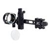 SOPOGER Archery Bow Sight for Compound Bows Target Hunting Single Pin or 5 Pin Bow Sight with 6X 1.75 Scope Lens Long Bar Right Hand for Quicker Sight Acquisition - Combos Available (5 Pin(6X) view 1