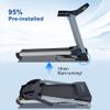 BORGUSI 15% Auto Incline Treadmill with Bluetooth Speaker, 20" Wide 3.5HP Folding Electric Treadmill with LCD Display Easy Assembly Running Walking Exercise Machine for Home Use, 350 LBS Capacity view 2