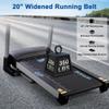 BORGUSI 15% Auto Incline Treadmill with Bluetooth Speaker, 20" Wide 3.5HP Folding Electric Treadmill with LCD Display Easy Assembly Running Walking Exercise Machine for Home Use, 350 LBS Capacity view 4