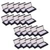 Careworx 20 Pack Play Wristband (Youth) with Triple Windows Perfect for Football Plays, Softball Signs & Baseball (20 Pack) (Black) view 1