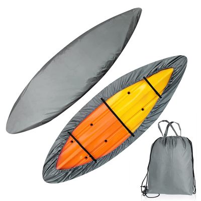 Kayak Canoe Storage Dust Cover Waterproof 420D Dust UV Protection Sunblock Shield for Indoor/Outdoor Storage Canoe Cover Outdoor Kayak Cover,Fit 2.1to2.5m