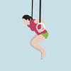 INOOMP A Pair of Gymnastic Rings Rings for Full Body Strength and Muscular Bodyweight Training Cross- Training Workouts (28mm) Goods view 4