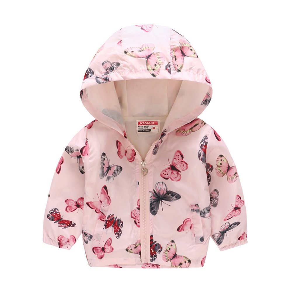 Moonker Baby Jacket 1-5 Years Old,Toddler Girls Boys Children Cartoon Print Zipper Hoodie Wind Coat Outwear Clothes MK29454