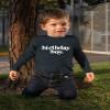 Birthday boy Shirt Toddler Outfit its My Year Old First 1st 2nd 3rd 4th 5th Tshirt (2 Years, Charcoal Black - Long Sleeve) view 4