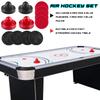 INSCOOL Air Hockey Pushers and Air Hockey Pucks Paddles, Goal Handles Paddles Replacement Accessories for Game Tables(4 Red and Black Pushers, 8 Red and Black Pucks) view 2