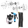 Arsor RV Water Pump, 12V 70 PSI 5.0 GPM 18.9 LPM 4.8 BAR Washdown Deck Wash Pump Kit with Coiled Hose and Pressure Protection Self Priming Water Pressure Pump for Rv Boat Marine Yacht Caravan view 3