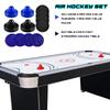 INSCOOL Air Hockey Pushers and Air Hockey Pucks Paddles, Goal Handles Paddles Replacement Accessories for Game Tables(4 Blue and Black Pushers, 8 Blue and Black Pucks) view 2