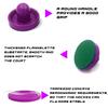 INSCOOL Air Hockey Pushers and Air Hockey Pucks Paddles, Goal Handles Paddles Replacement Accessories for Game Tables(4 Yellow and Purple Pushers, 8 Yellow and Purple Pucks) view 3