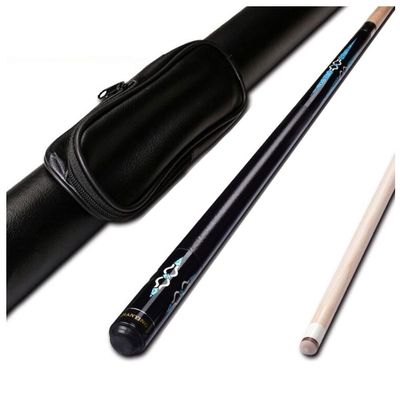 Cue Sticks Finely Handcrafted 1/2 Hinged Perfectly Straight Portable Pouch/Bar Box Pool Table Accessories 12.75Mm Tip Premium Pool Cue Pool Table Accessories 0727(Color:D)
