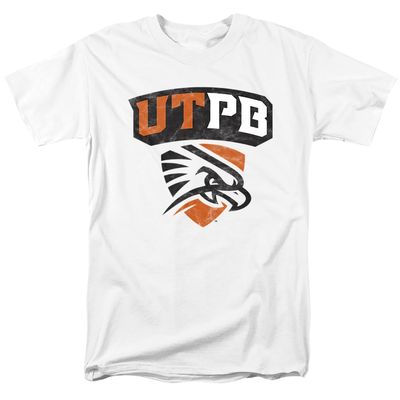 The University of Texas Permian Basin Official Distressed Primary Logo Unisex Adult T Shirt,White, 5X-Large