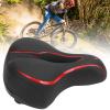 Bicycle Saddle Pad,Bike Seat Cover , Bike Saddle Cushion, Shock Absorption Bicycle Saddle Cushion Padwith Reflective Strip for Exercise, Mountain, Road, Stationary Spin Bike, Bike Seat Cover ,Bic view 1