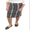 Kosher Casual Modest Knee Length Pencil Skirts for Women  Pull On Cotton Women's Skirts with Smooth Waistband - Classy Skirt for Work, Church & Casual Wear (Black Snake Print, XX-Large) view 1