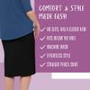 Kosher Casual Modest Knee Length Pencil Skirts for Women  Pull On Cotton Women's Skirts with Smooth Waistband - Classy Skirt for Work, Church & Casual Wear (Black Snake Print, XX-Large) view 4