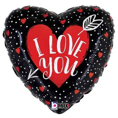 burton+BURTON 18" Love You Heart Arrow
