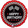 18" PKG HBD Checkered Flag Birthday view 1